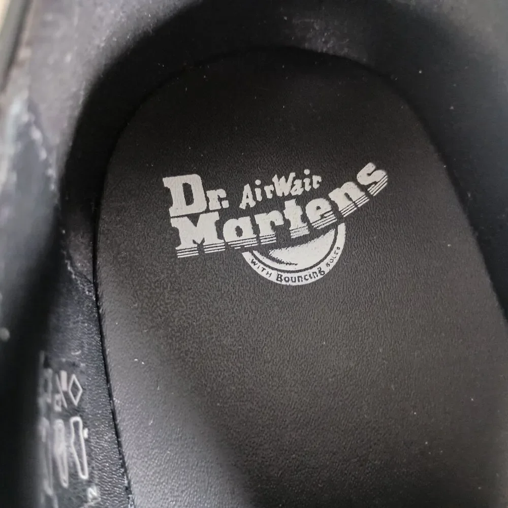 Dr. Martens Polley Bex Smooth Leather Mary Jane Shoes Black Mens 14